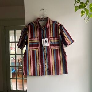 Ace & Jig Rory shirt, Riddle pattern- Size XXS